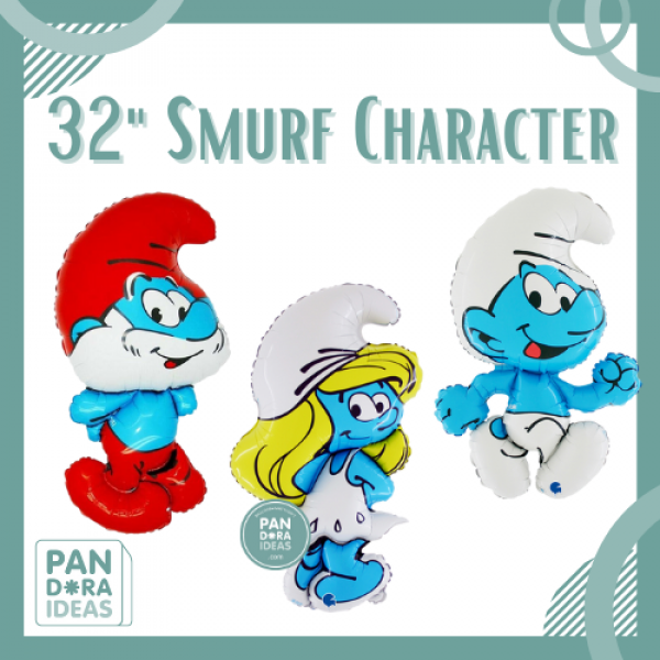 30" S-murf Characters Foil Balloon | Balon Foil Karakter Smu-rf