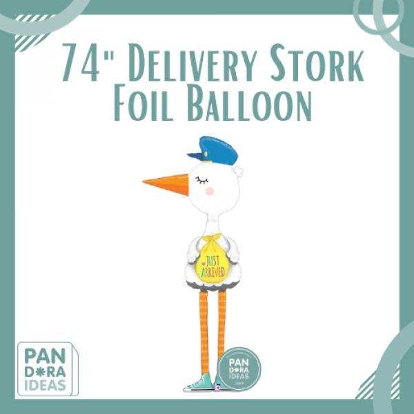 74" Delivery Stork Foil Balloon | Balon Foil Hewan Bangau