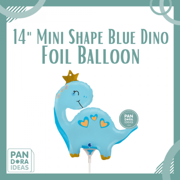 14" Mini Dinosaur Foil Balloon | Balon Foil Mini Dinosaur