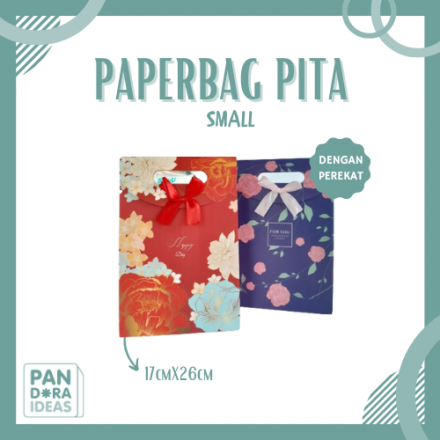Paperbag Pita Motif Premium Small Kecil Uk. 17x26