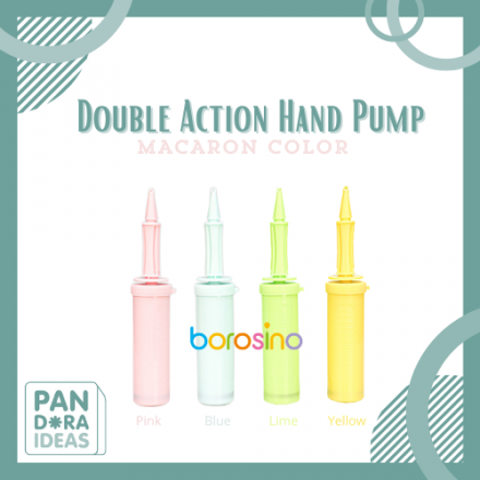 Double Action Hand Pump Macaron Color | Pompa Tangan Balon