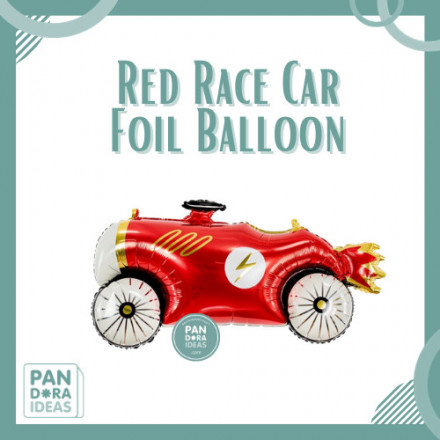 Red Race Car Foil Balloon | Balon Foil Mobil Balap Merah