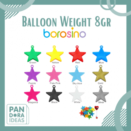 Balloon Weight Star 8g | Pemberat Balon Bentuk Bintang