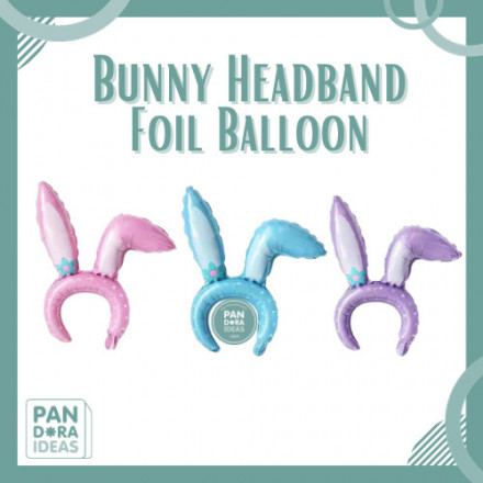 Bunny Headband Foil Balloon | Balon Foil Bando Kelinci