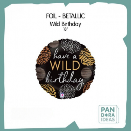 18" Ballon Foil Have a Wild Birthday