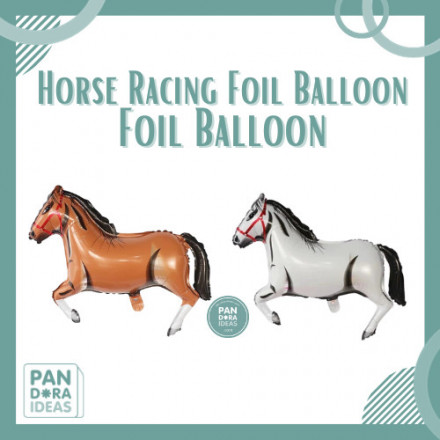 32" Horse Racing Foil Balloon | Balon Foil Kuda Hewan