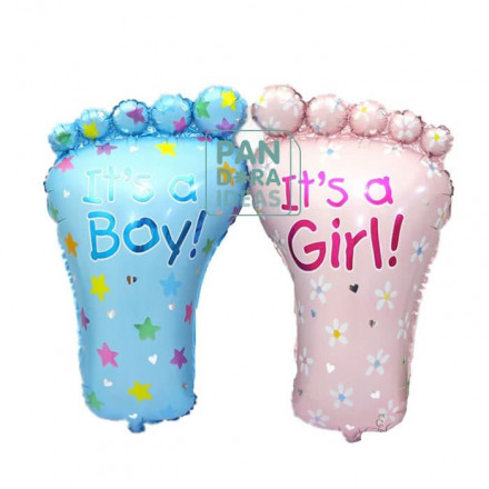 Balon Foil Kaki Bayi Mini | Mini Baby Feet Baby Boy Girl Balloon