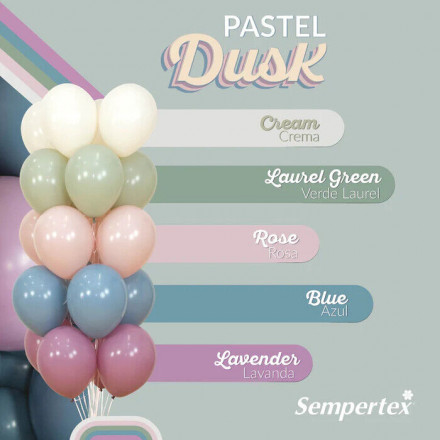 ECER Balon Latex 24" Merk Sempertex | Pastel Dusk Colour
