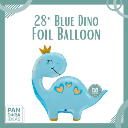 28" Blue Dino Foil Balloon | Balon Foil Dinosaur Biru